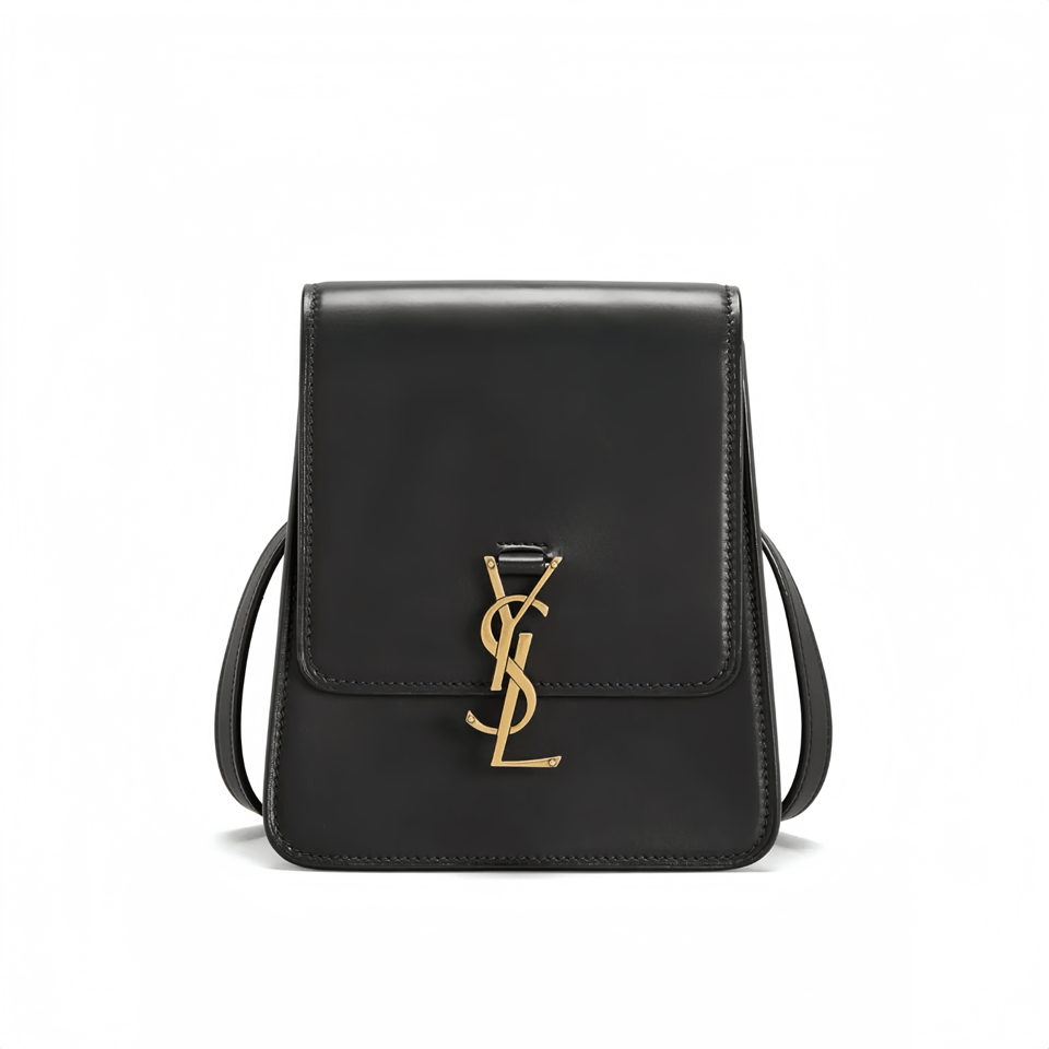 Saint Laurent Kaia North/South Satchel In Leather Black view 2