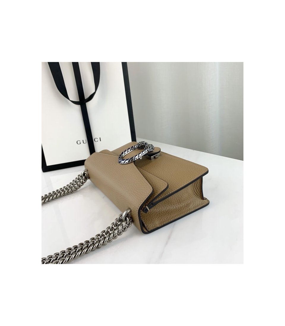 Gucci Dionysus Small Shoulder Bag in Apricot Leather view 7