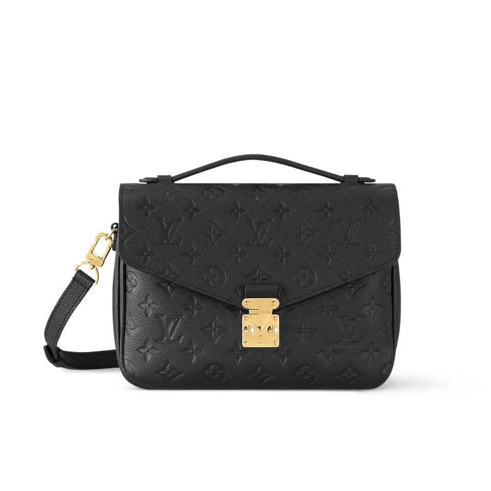 Louis Vuitton Monogram Canvas Pochette M Tis Black 25Cm view 2