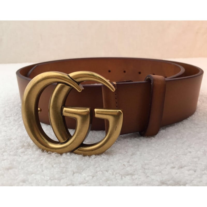 Gucci Leather Belt 40mm With Double G Brass Buckle 406831 view 5