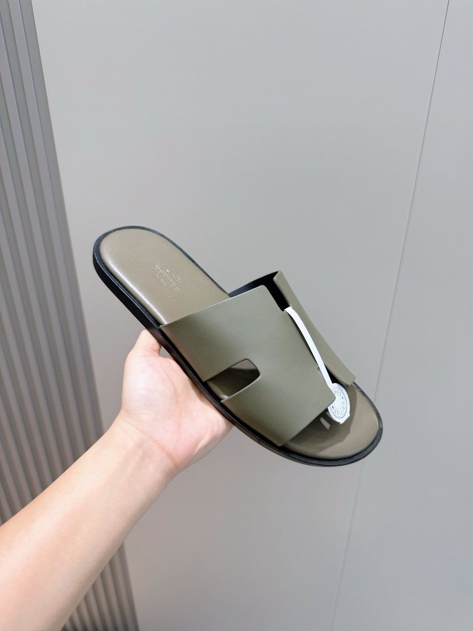 Hermès Green Oran Sandals- Shoes for Men view 10
