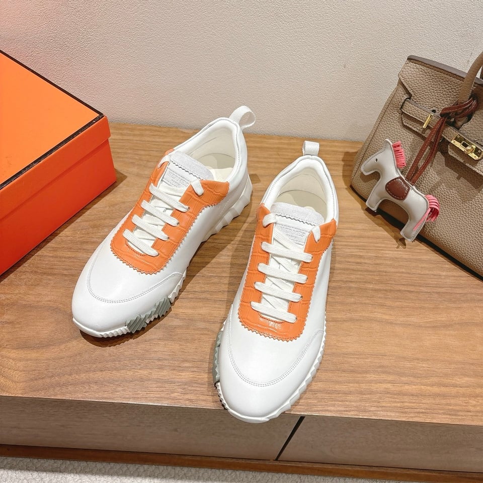Hermès Day Sneaker White- Shoes for Men view 7