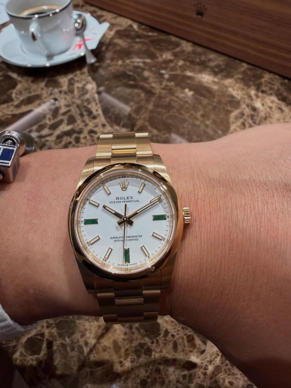 [Superclone] Rolex Oyster Perpetual 34mm White Dial Oyster 124208 view 4