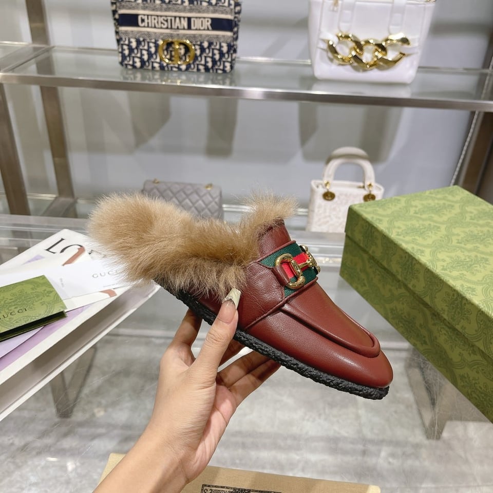 Gucci Men’S Slipper With Horsebit Brown view 4