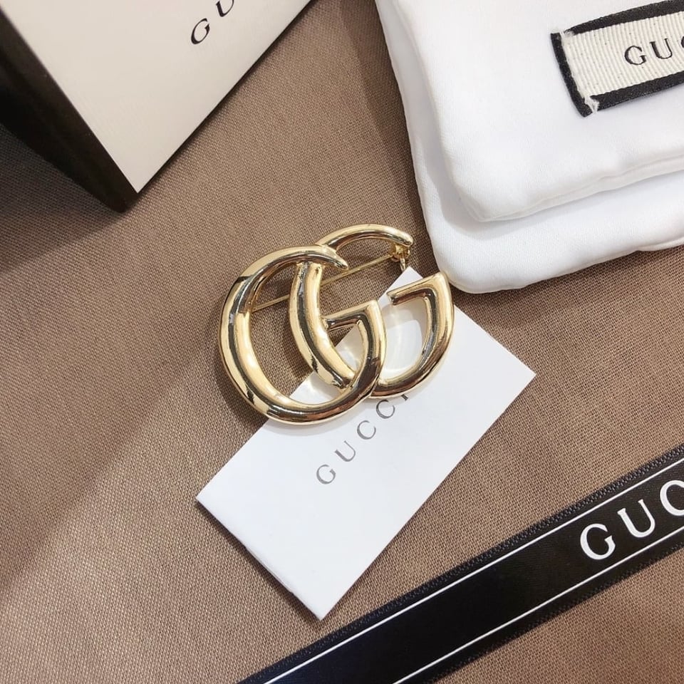 Gucci Gg Brooch Gold view 6