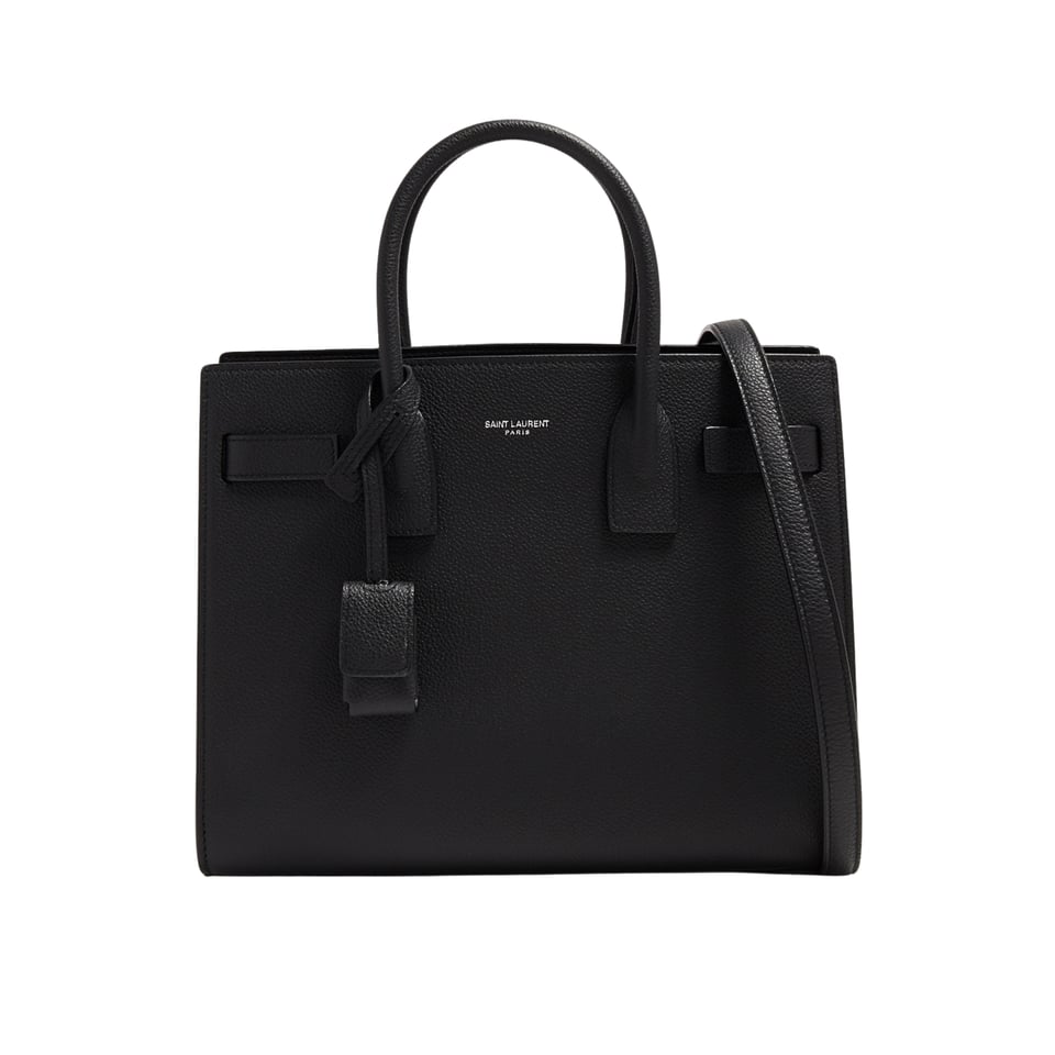 Saint Laurent Sac De Jour Baby In Grained Leather Black 26Cm