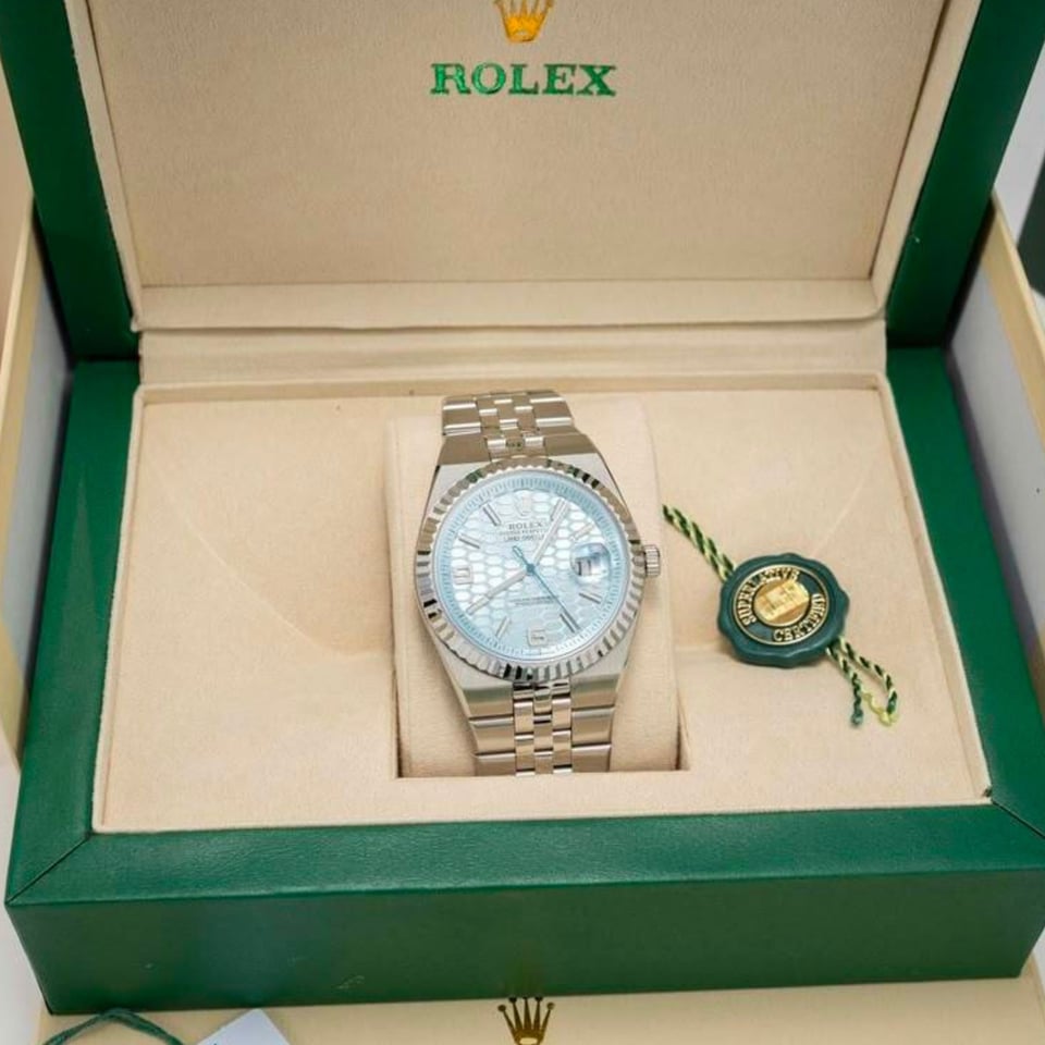 [Superclone] Rolex Land-Dweller 40mm Ice Blue Dial Flat Jubilee 127336