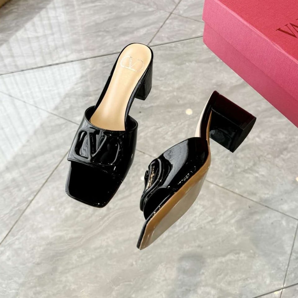 Valentino Vlogo Signature Slide Sandal Black 6W2S0Ha6Tmk 0No view 6