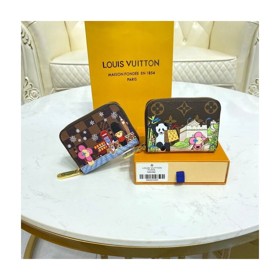 Louis Vuitton Damier Ebene Zippy Coin Purse view 12