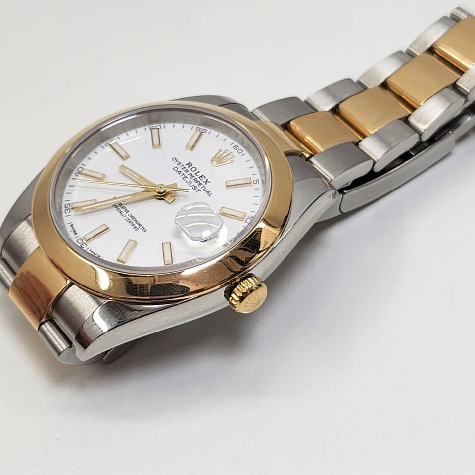 [Superclone] Rolex Datejust 41mm White Dial Smooth Oyster 126303 view 5