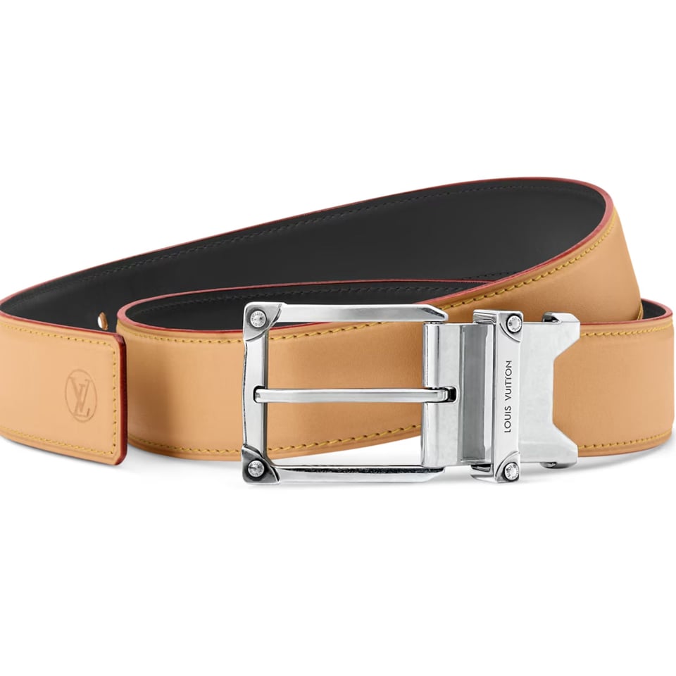 Lv Corner Pin Trunk 35mm Reversible Belt M4673U view 2