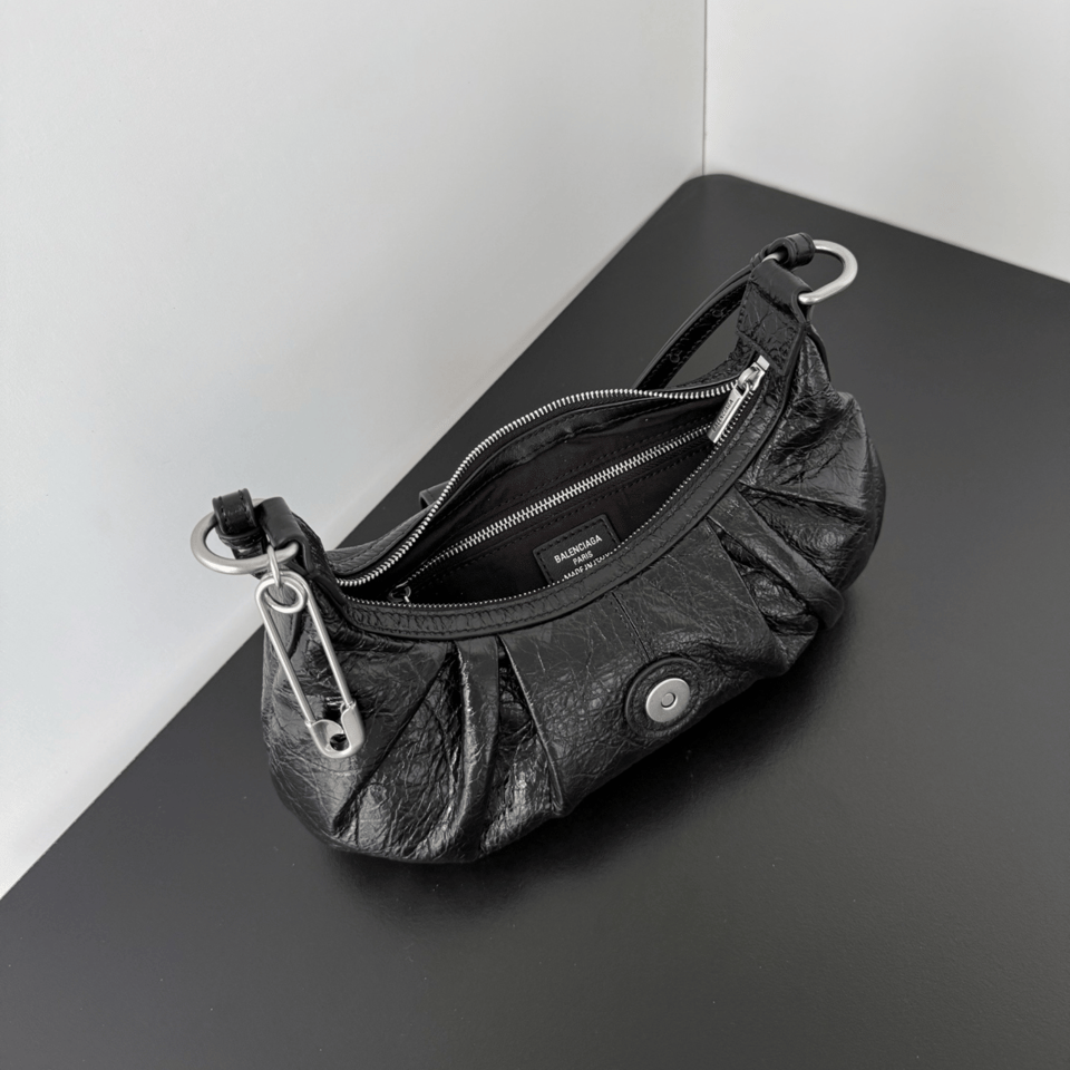 Balenciaga Pamela Shoulder Bag Small Black 28cm/11in view 7