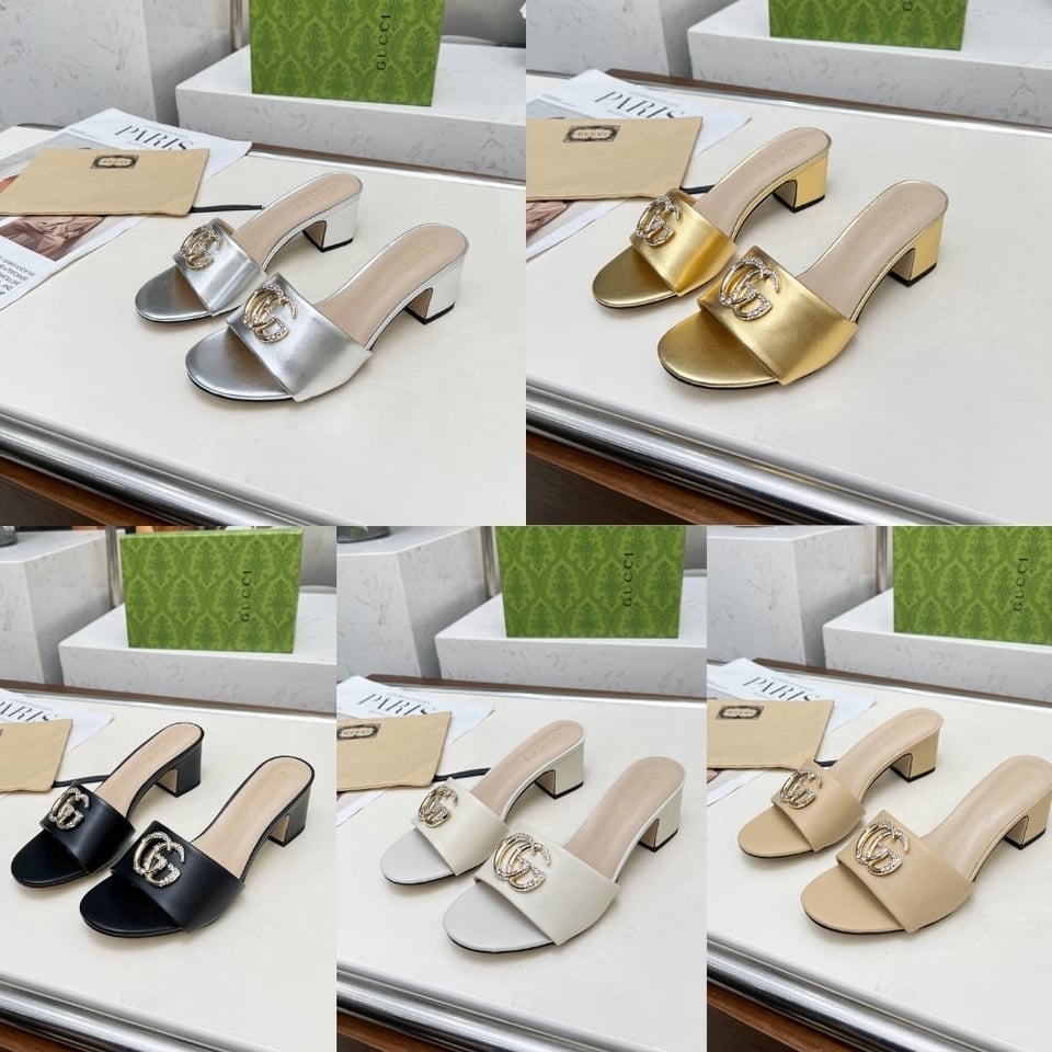 Gucci Nojum Women’S Slide Sandal Beige view 6