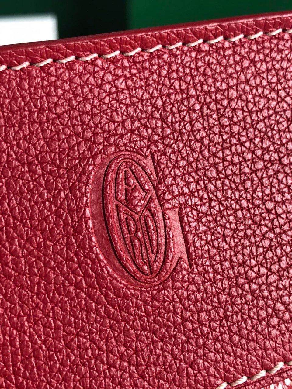 Goyard Hirondelle Bag 25 Cm Classic Red Lambskin And Goyardine Canvas view 4