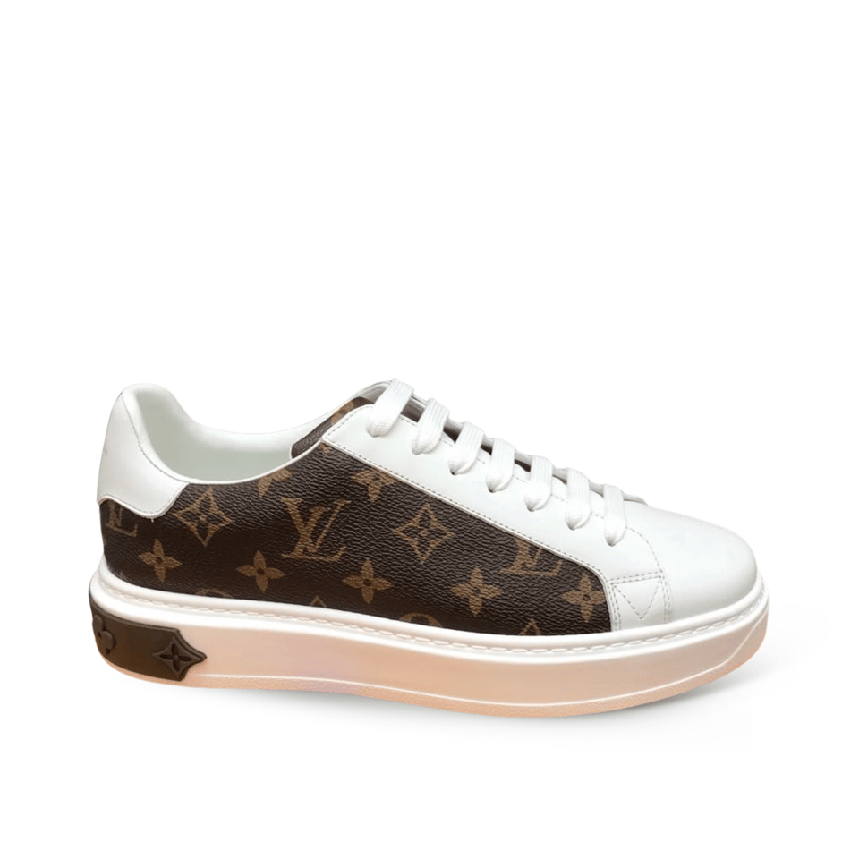 Louis Vuitton Time Out Sneaker Monogram Canvas White For Women view 2