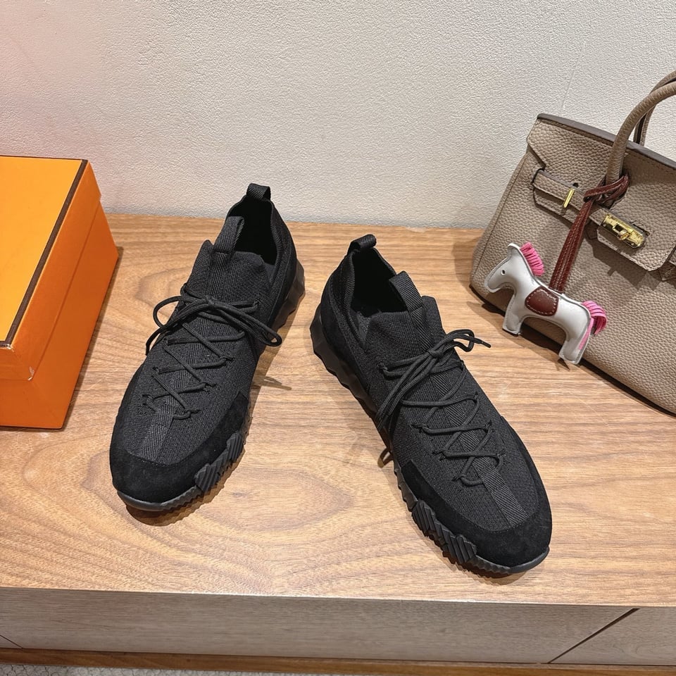Hermès Day Sneaker Black- Shoes for Men view 6