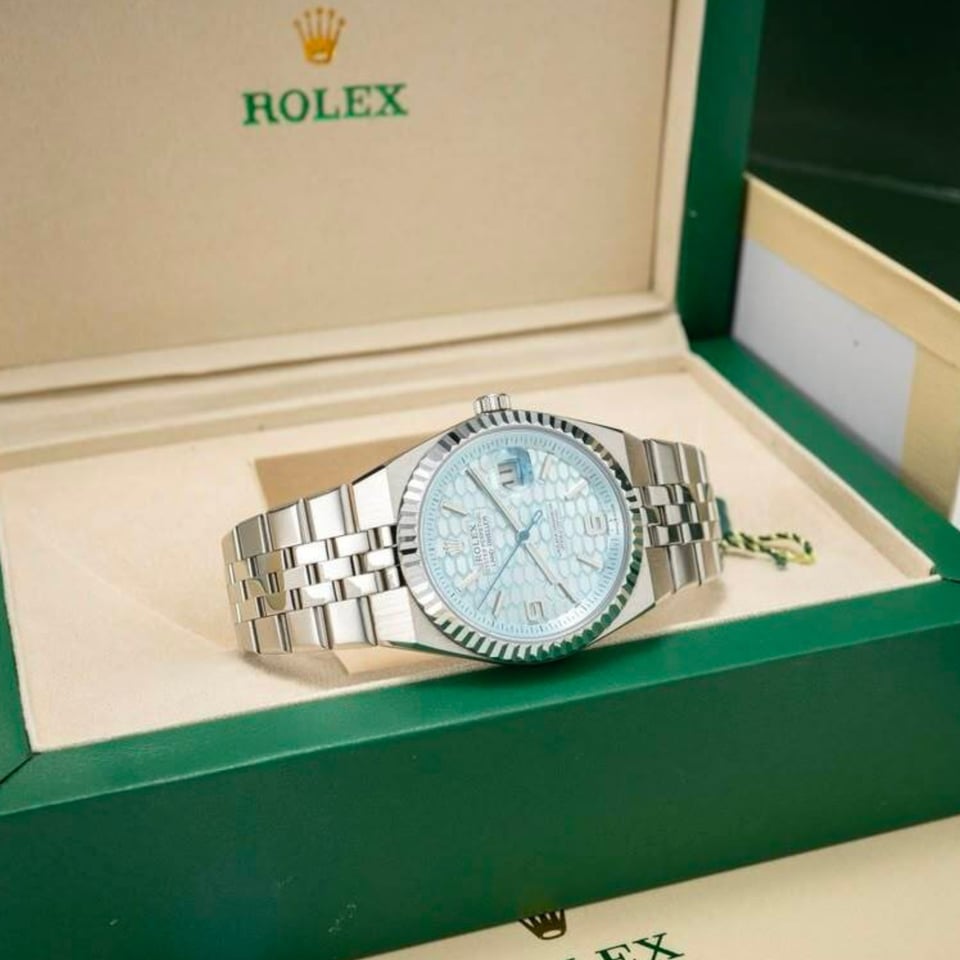 [Superclone] Rolex Land-Dweller 40mm Ice Blue Dial Flat Jubilee 127336 view 6