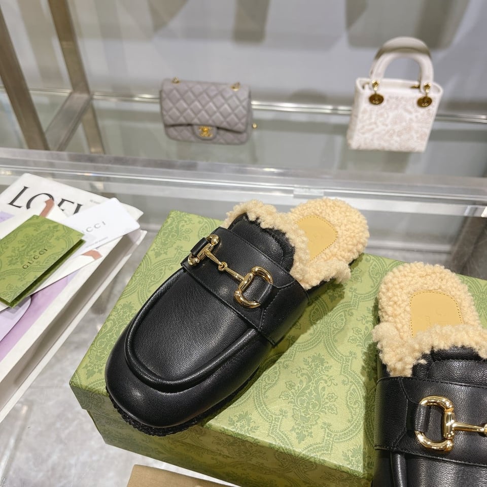 Gucci Women’S Mule With Horsebit Black 771061 Aacz3 1047 view 8