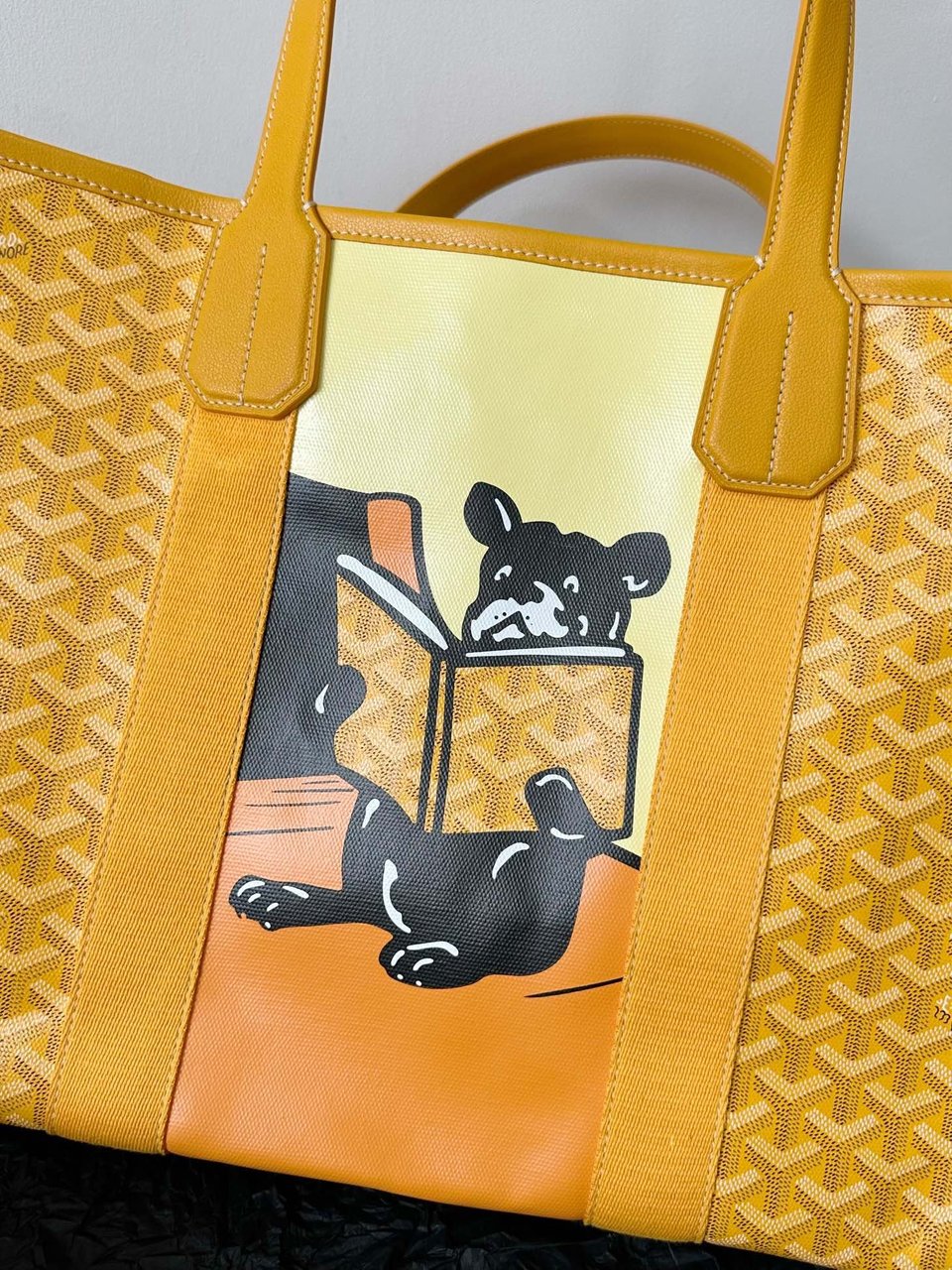 Goyard Goya Villette Tote 45Cm Yellow Canvas view 6