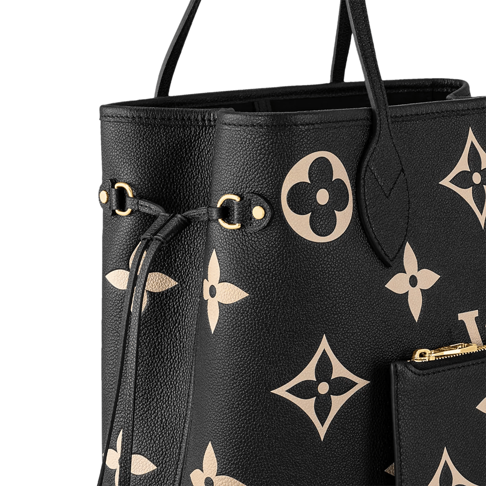 Louis Vuitton Neverfull MM Tote Bag Monogram Empreinte Black 31cm M58907 view 10