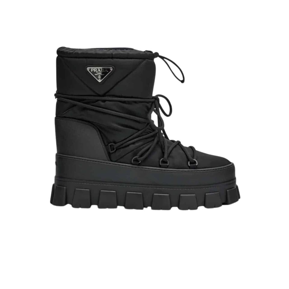Prada Nylon Gabardine Apr?S Ski Booties Black 1U007N 3Lfv F0002 F 040 view 2