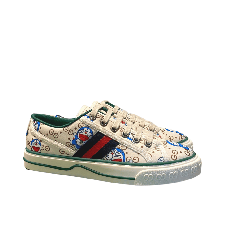 Gucci Tennis 1977 Doraemon Sneaker White view 2