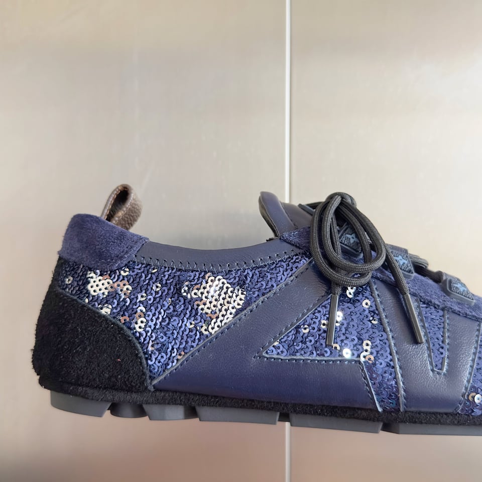 Louis Vuitton Sneakerina Sequin Blue – Ballet-Inspired Women’s Sneakers view 3