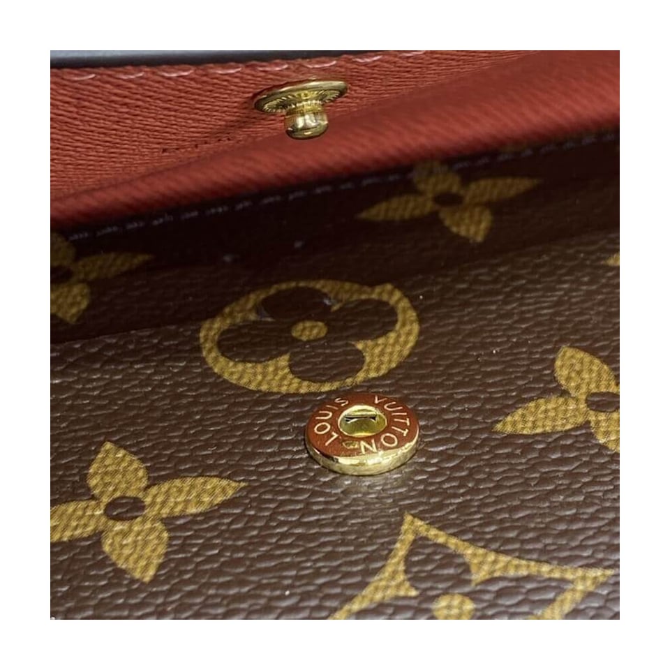 Louis Vuitton Monogram Canvas Emilie Wallet Watermelon Red view 7