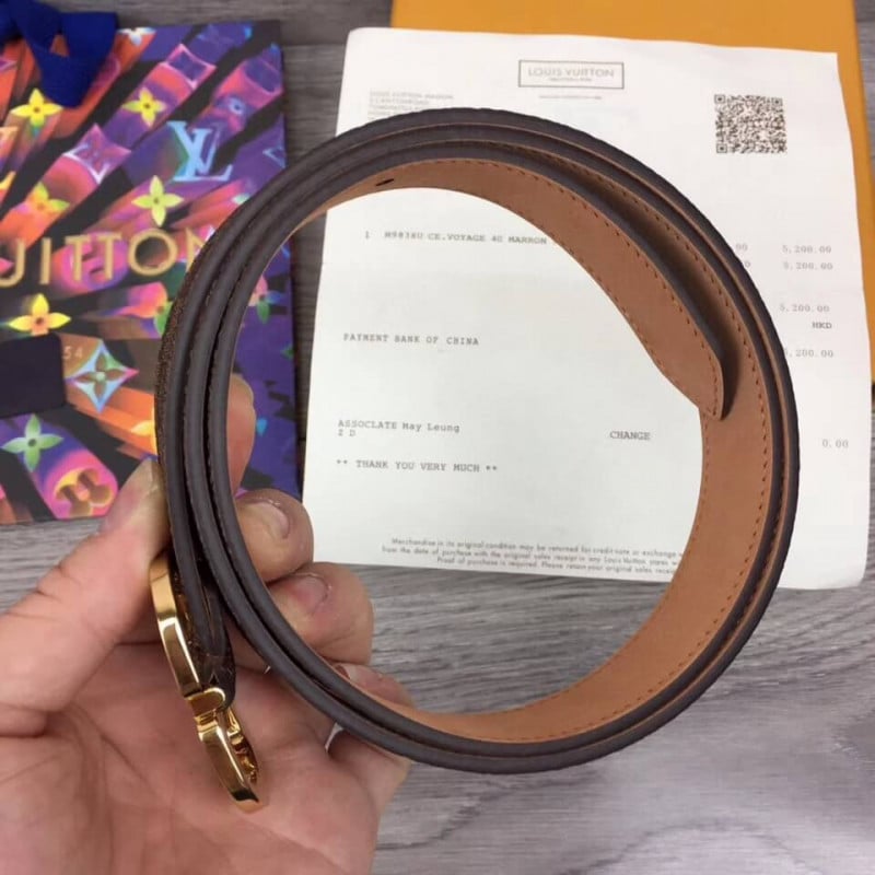Louis Vuitton Damier Canvas Mini Belt 25mm M9744V view 10