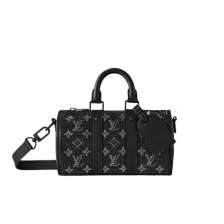Louis Vuitton Crystal Keepall Bandouli Re 25 Black 25Cm view 2