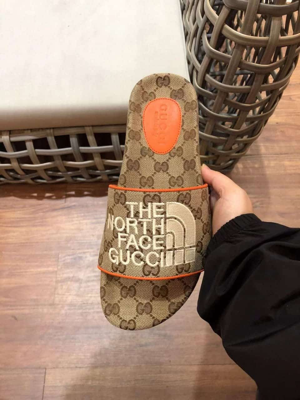 Gucci X The North Face Women?S Slides Beige Orange view 5