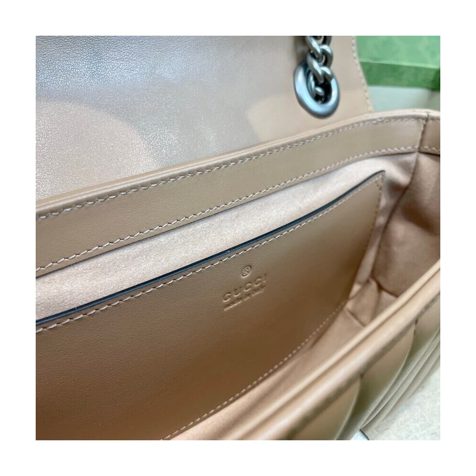 Gucci GG Marmont Mini Shoulder Bag Beige view 14