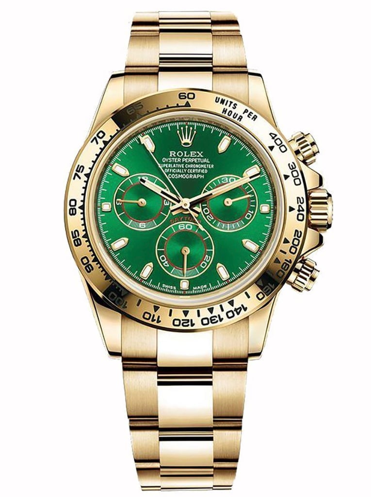 Rolex Daytona 40mm Green Dial 116508 view 2