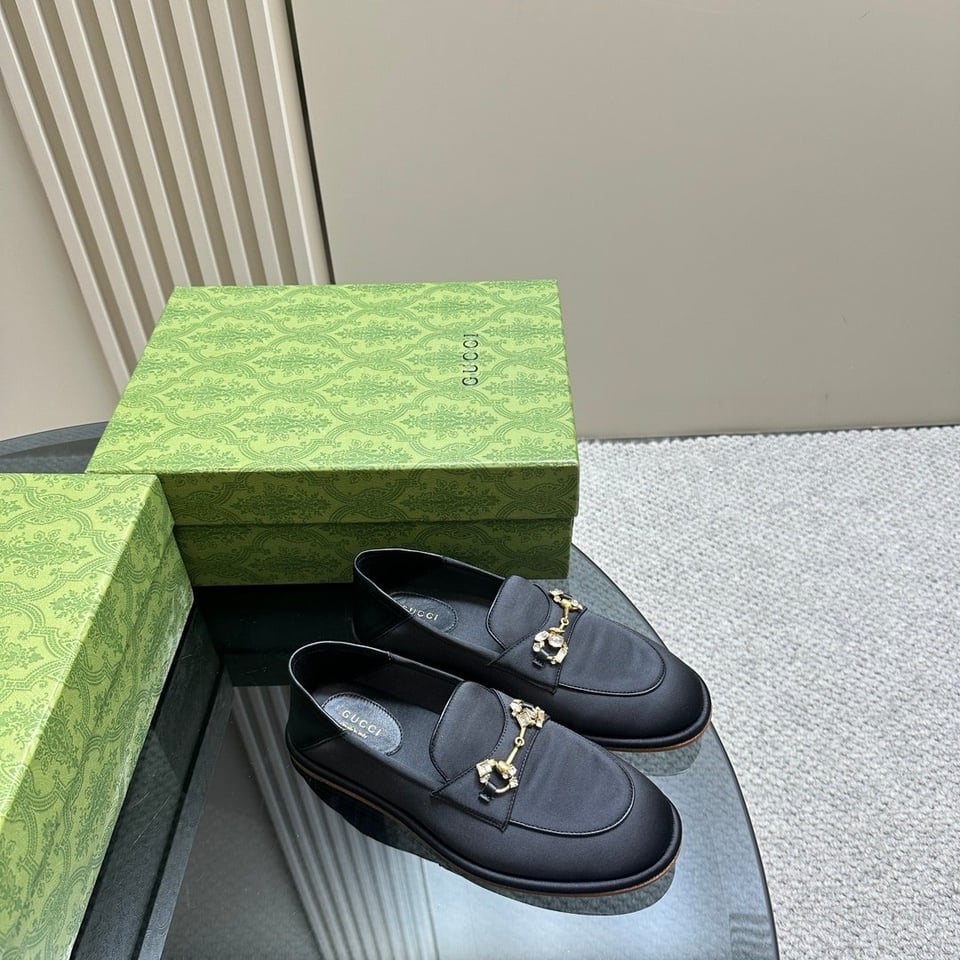 Gucci Women’S Horsebit Loafer With Crystals Black 759780 Knd90 1000 view 6