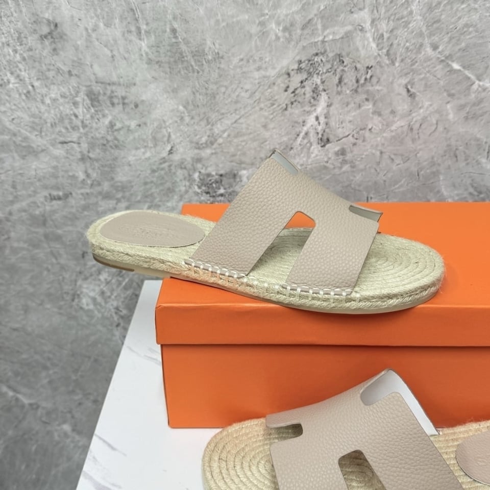 Hermes Antigua Espadrille Beige Sable H231001Zh1J440 view 6