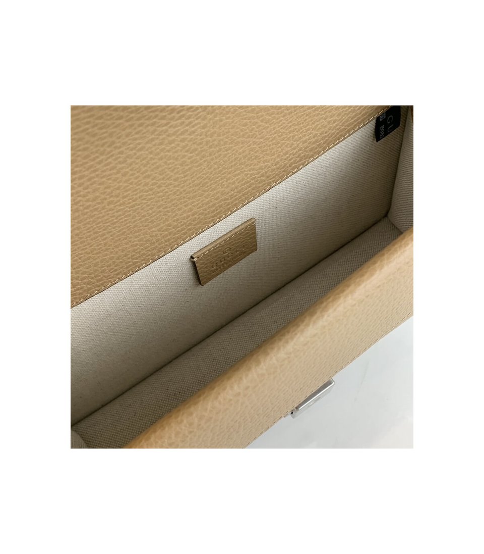 Gucci Dionysus Small Shoulder Bag in Apricot Leather view 10