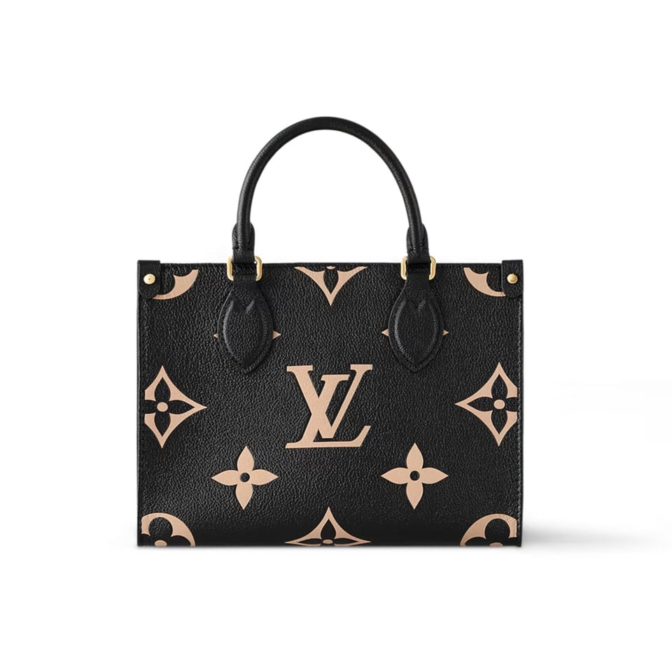 Louis Vuitton Sac À Main On The Go Pm Noir Beige M45659 25cm view 2