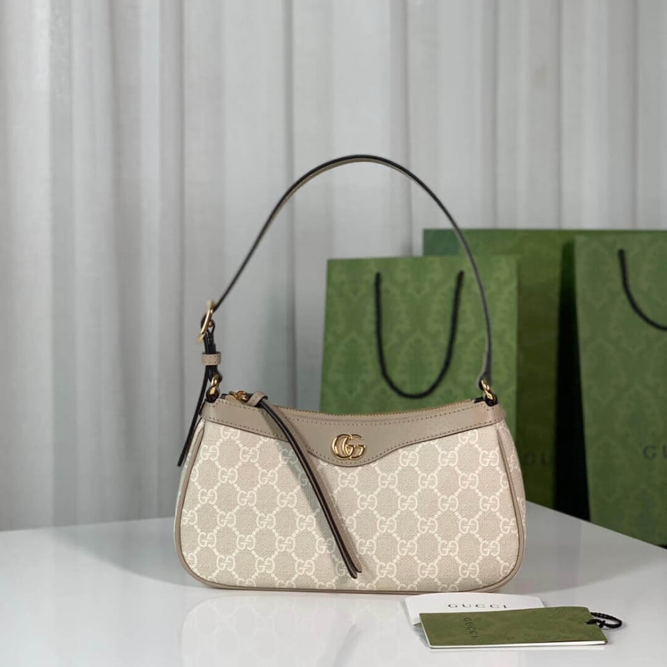 Gucci Ophidia GG Small Handbag Beige/Ebony 25cm/9.8in view 4