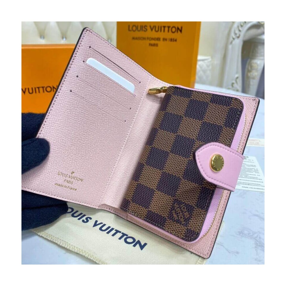 Louis Vuitton Damier Ebene Juliette Wallet Creme view 12