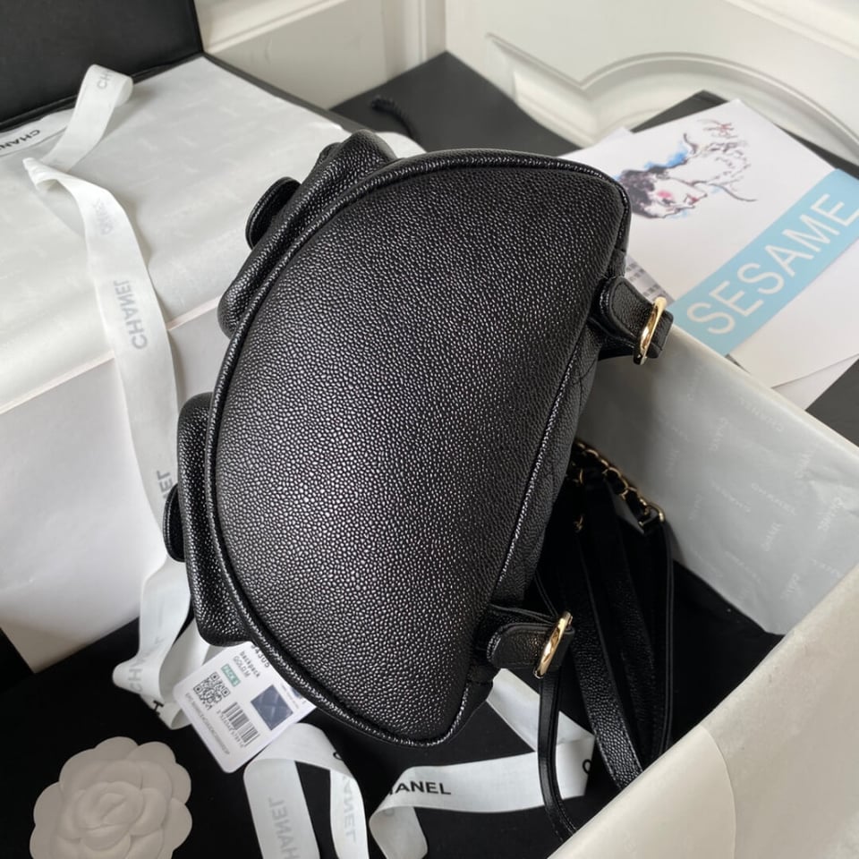 Chanel Small Duma Backpack Caviar Calfskin 19cm/7.5in view 9