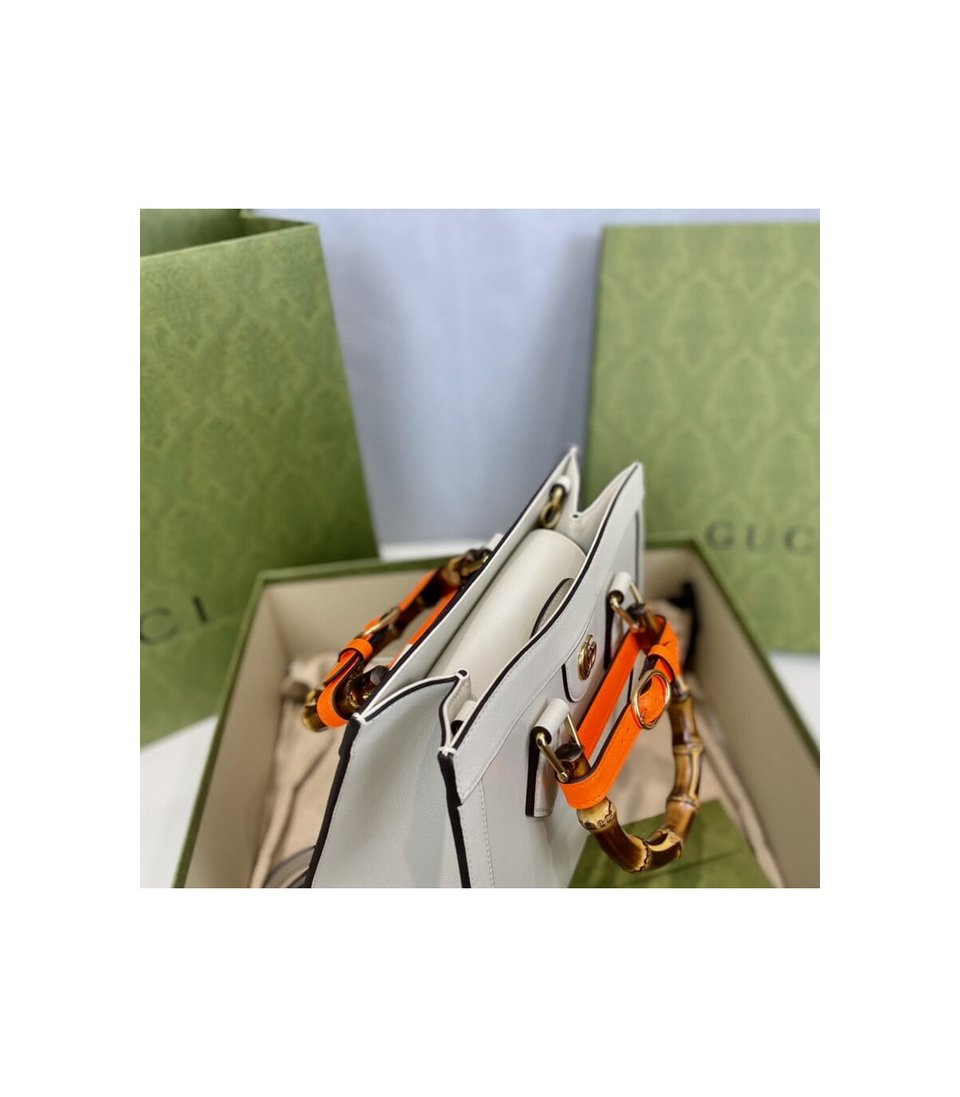 Gucci Diana Small Tote Bag White view 11