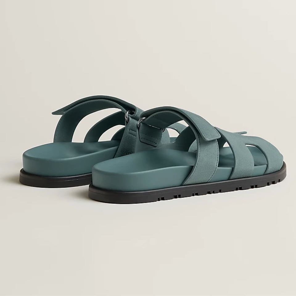 Hermes Chypre Sandal Bleu Tonnerre Color Goatskin H222297Z view 4