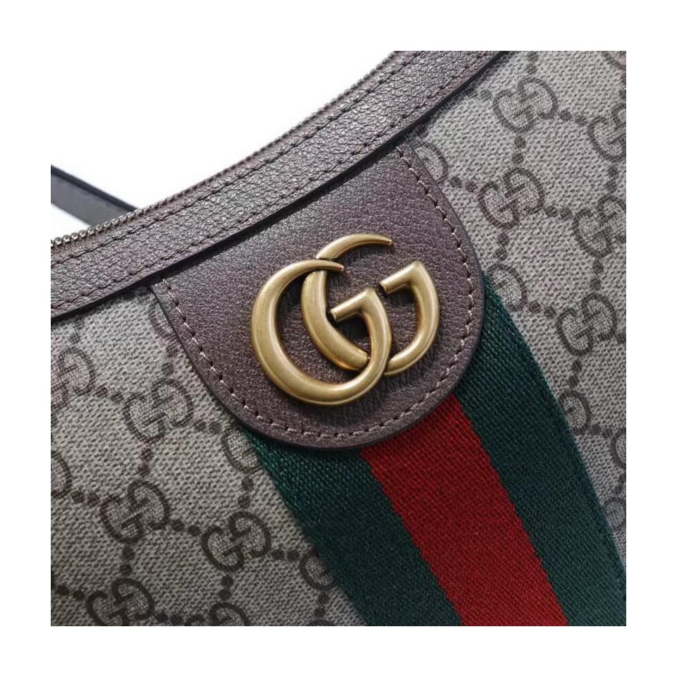 Gucci Ophidia GG Small Shoulder Bag Brown view 6