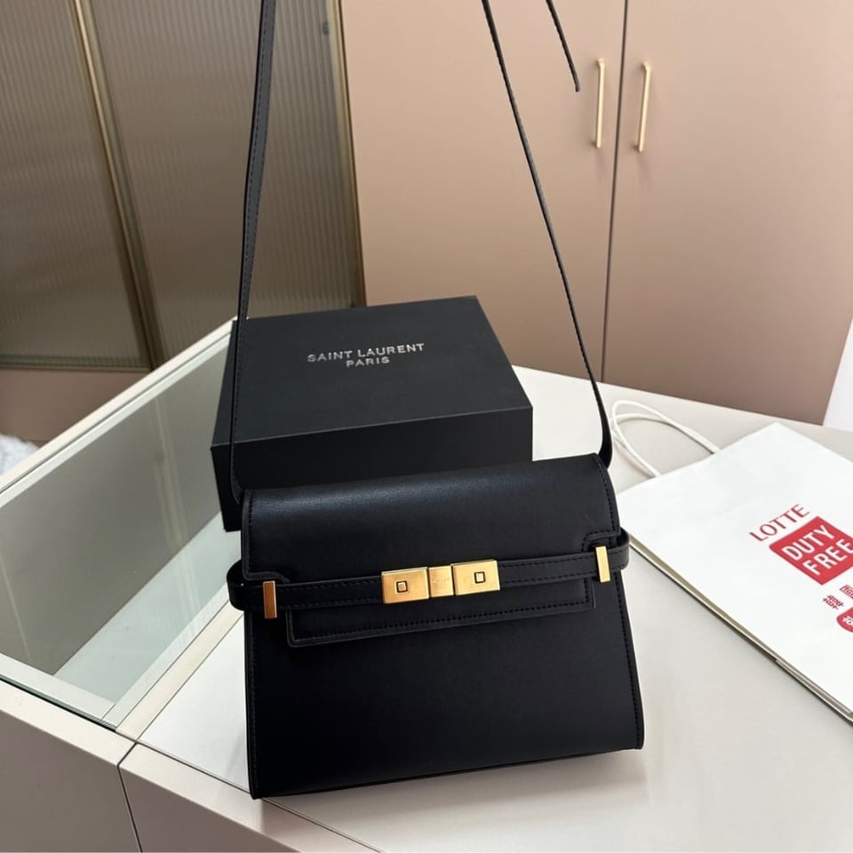 Saint Laurent Manhattan Small In Box Black 24Cm view 3
