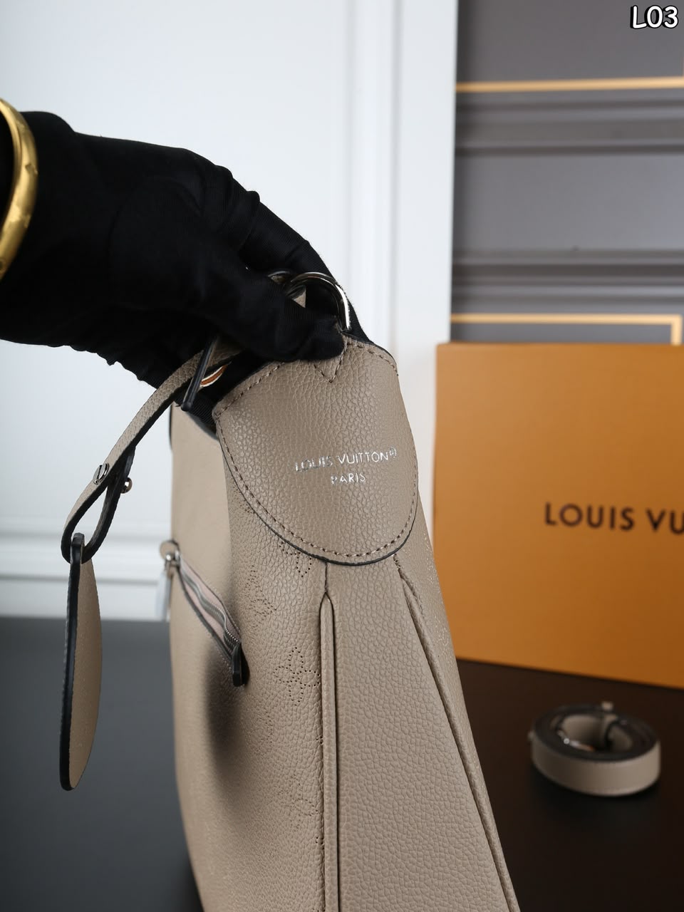 Louis Vuitton All Around PM Bag Galet Grey 25cm M27336 view 9