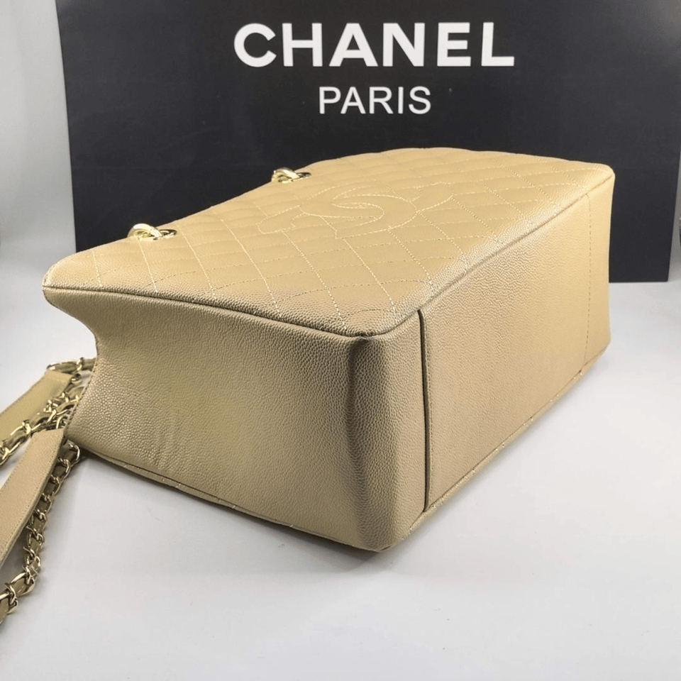 Chanel Grand Shopping Tote Bag Gold 33Cm/13in view 4