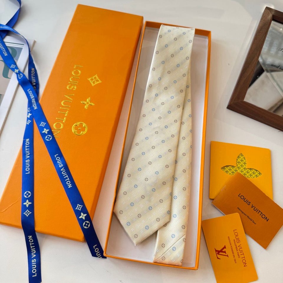 Louis Vuitton Monogram Flower Tie – Yellow M98097 view 6