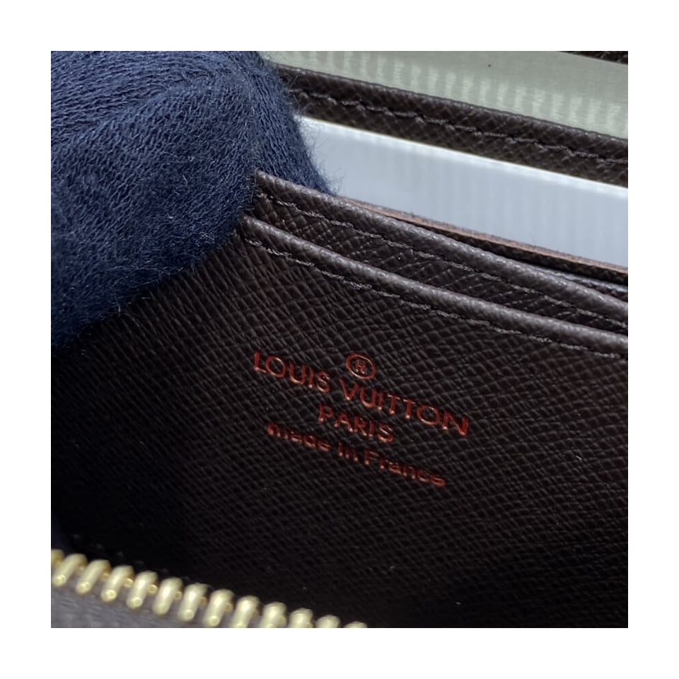 Louis Vuitton Damier Ebene Zippy Coin Purse Brown view 10