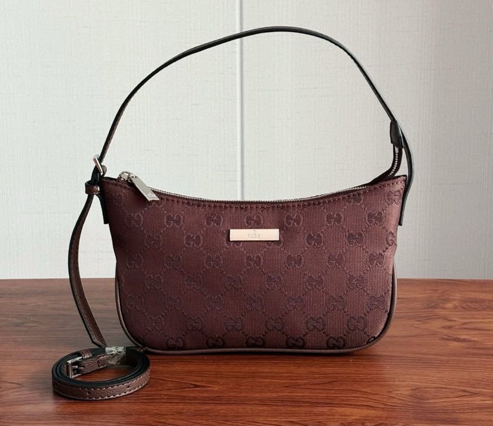 Gucci Lady Lunetta Small Shoulder Bag Dark Brown GG Canvas 22cm/8.7in 874743 view 2