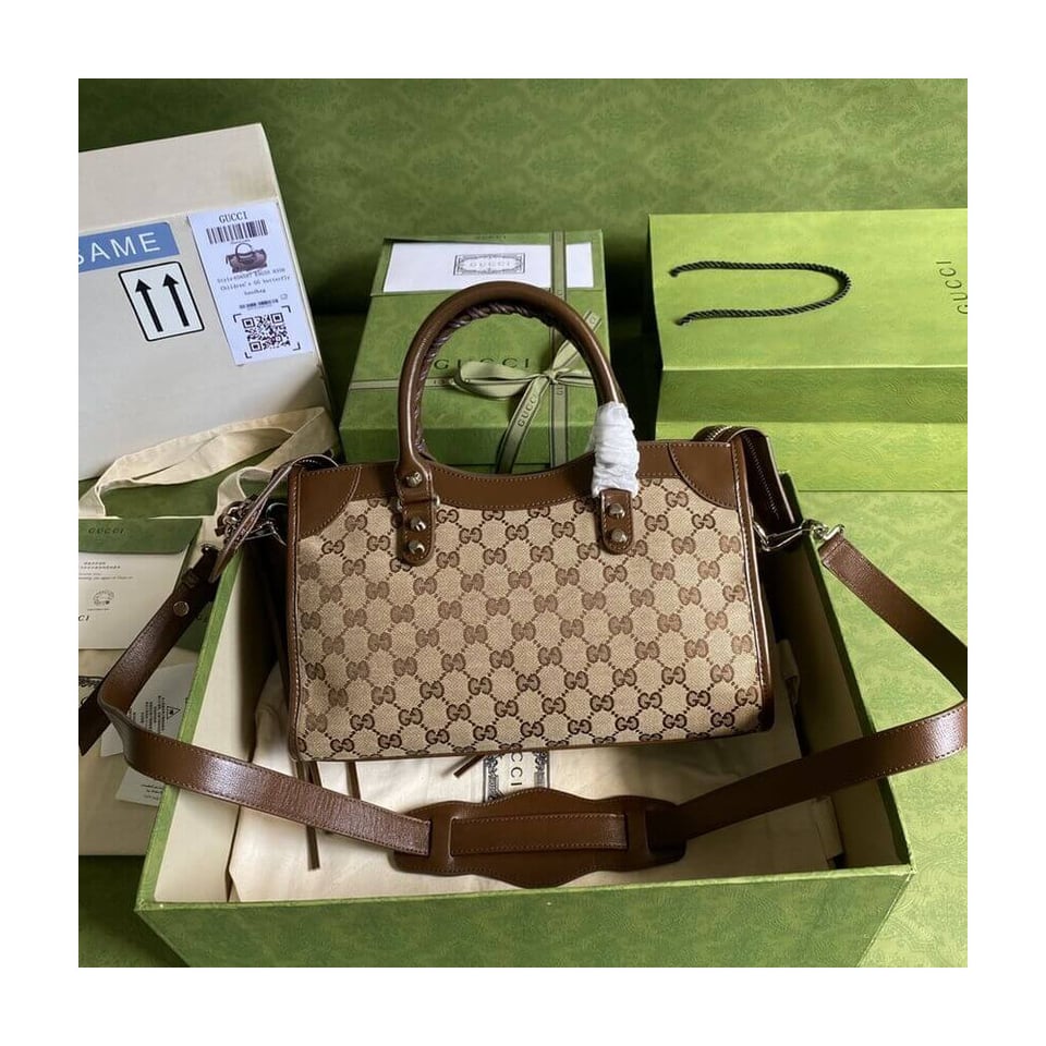 Gucci x Balenciaga GG Canvas City Bag 30cm view 3
